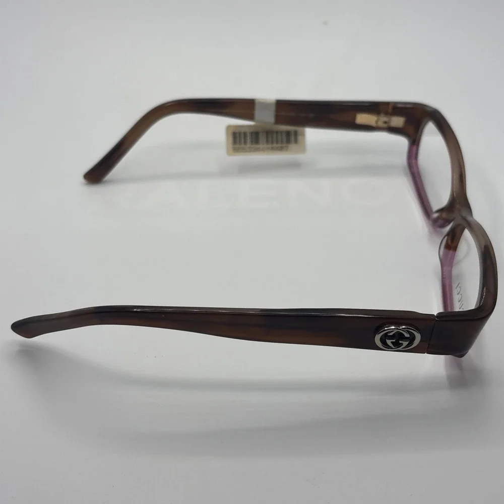 New Gucci GG 3196 YOI Brown Pink Eyeglasses Frames 50-14 130mm Italy #479